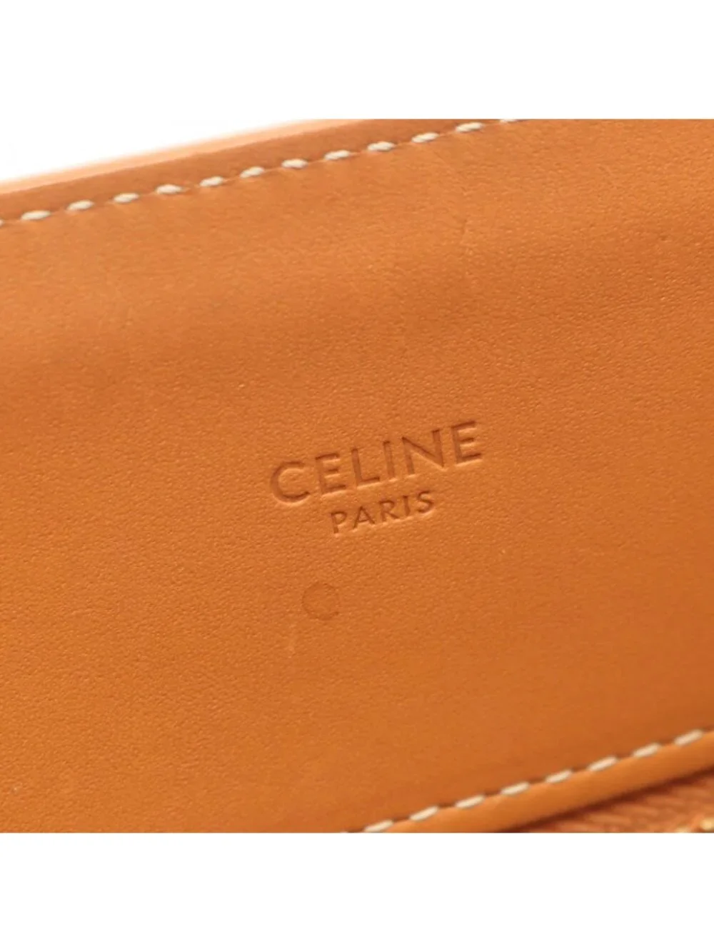 Celine Tote Small Vertical Cover 2-Way Natural Beige Canvas Leather